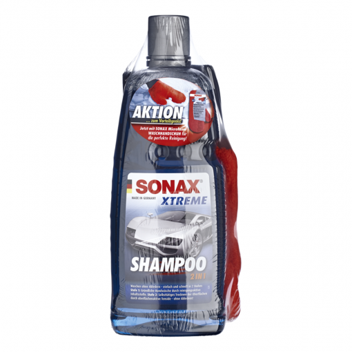 Sonax Xtreme Shampoo 2in1 Microfaser Waschhandschuh Autoshampoo Set Fahrzeugshine