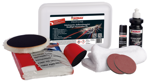 Sonax Profiline Scheinwerferaufbereitungsset Fahrzeugshine