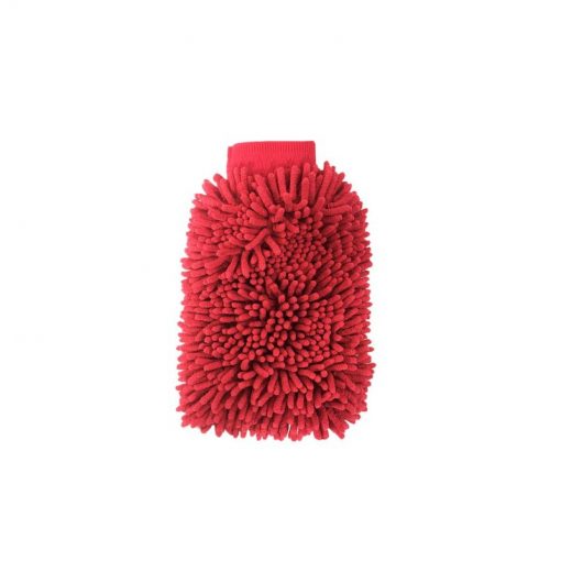 Microfaser Waschhandschuh XL beidseitig rosarot Waschhandschuh Fahrzeugshine